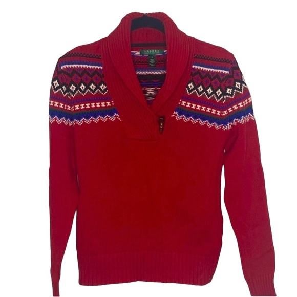 Lauren Ralph Lauren Sweaters - Lauren Ralph Lauren Shawl Neck Sweater Size Small